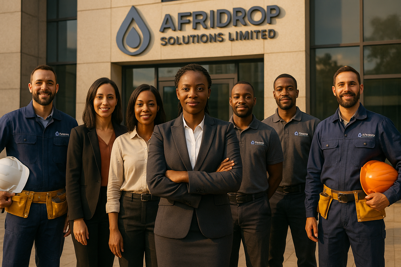 Afridrop Solutions Team at Work
